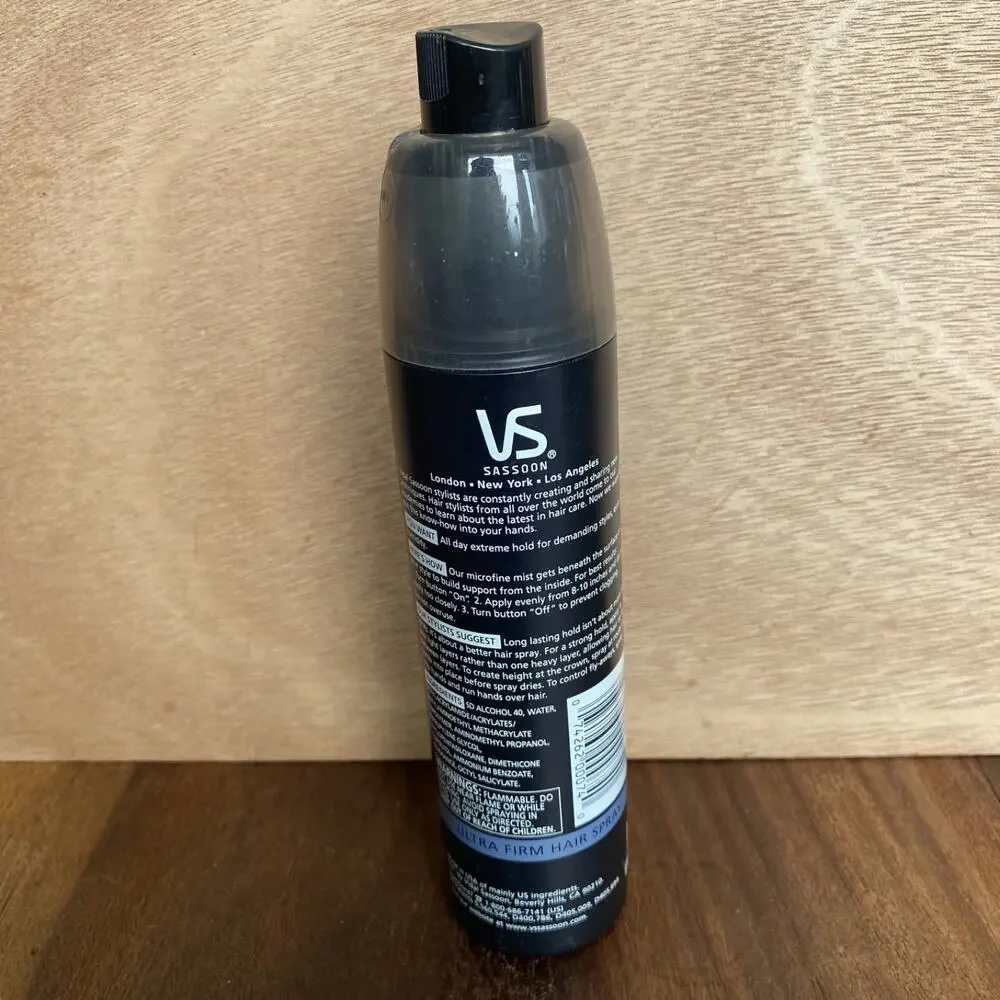 VS Vidal Sassoon Microfine Mist All Day Hold Ultra Firm Hair Spray 5.9 oz *Read*